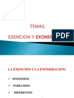 exención-exoneración