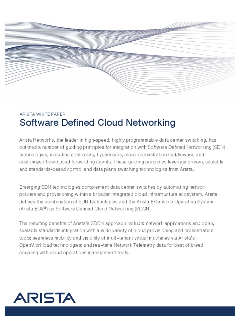 Whitepaper Software Defined Cloud Networking | PDF