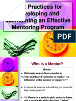 Best Practices For Developing and Maintaining An Effective Mentoring Program