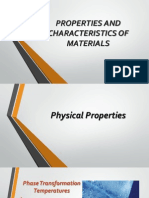 Properties and Characteristics of Engineering Materials