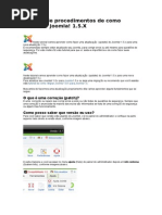 Tutorial de Procedimentos de Como Atualizar Joomla