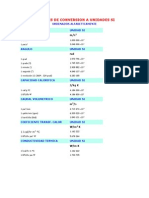 Factores de Conversion A Unidades Si