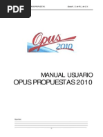 Manual OPUS Propuestas 2010