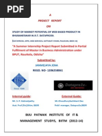 A sip project on customer preference on web based products