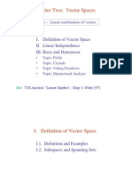 Definition Of Vector Space