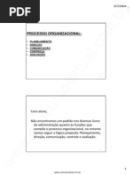 Processo Organizacional k