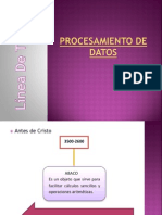 Línea Del Tiempo - Procesamiento de Los Datos y Tecnologia Futura.