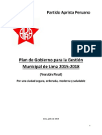 PLANDEGOBIERNOMunicipalLima2014