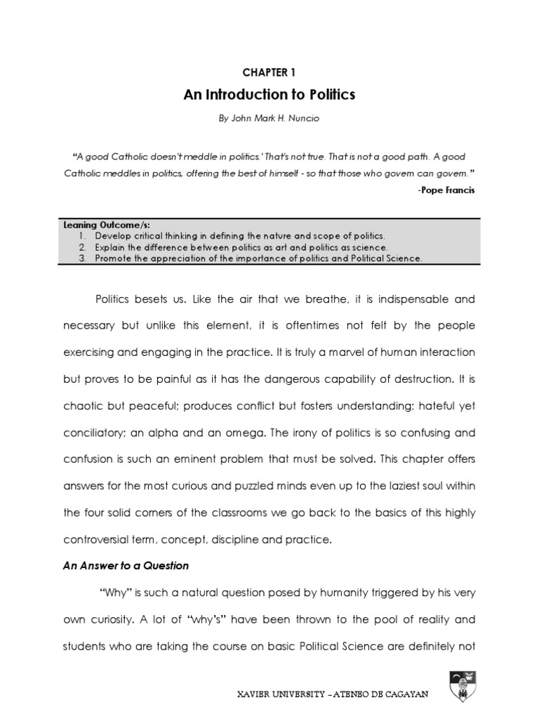 Understanding Politics and Governance | PDF | Science | Political Science