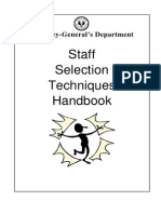 Staff Selection Techniques Handbook