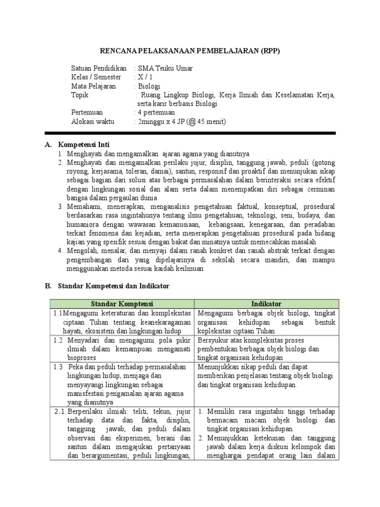 Doc Bank Soal Biologi Materi Ruang Lingkup Biologi