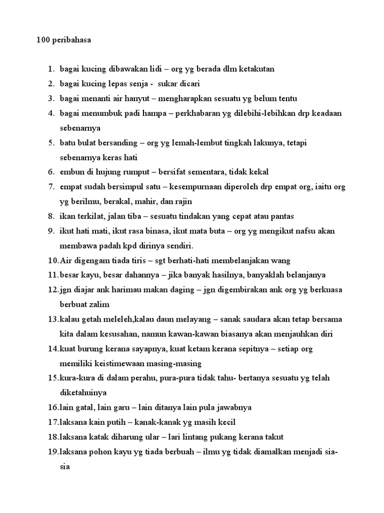 Dapatkan Gambar 100 Peribahasa Terkeren oleh Cikimm.com