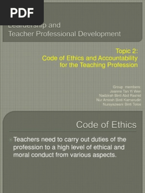 Edu 30 Topic 2 Profession Teachers