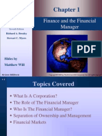 Finance and The Financial Manager