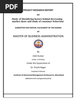 Download Project report on Mother Dairy by ashwanibdmw SN238225934 doc pdf