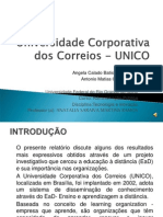 APRESENTAÇÃO - Universidade Corporativa Dos Correios - UNICO