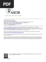 Oppenheim, A. Leo. the Mesopotamian Temple, Biblical Archaeologist, 7,3 (1944), Pp. 54-63