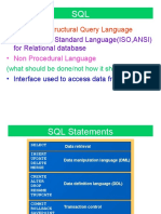 Stands For Structural Query Language - Accepted As Standard