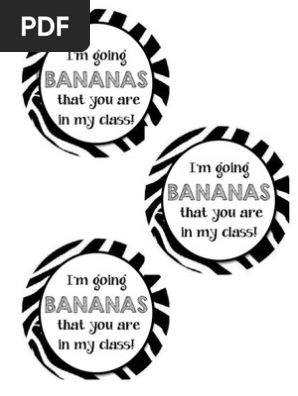 Bananas Gift Tag