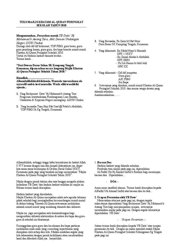 Teks Pengecara Majlis Penutupan Perkhemahanpersaraan / Dan