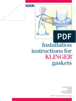 Installation Storage Instructions Klinger Gaskets