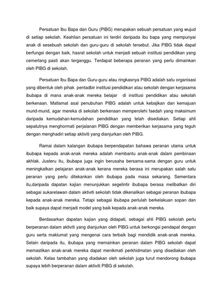 Apa Itu Persatuan Ibu Bapa Dan Guru