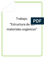 Reporte de Estructura de Los Materiales Orgánicos