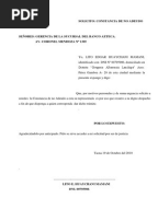 Formato Constancia de No Adeudo