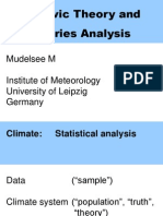 Milankovic Theory and Time Series Analysis: Mudelsee M Institute of Meteorology University of Leipzig Germany