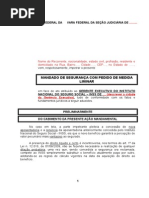 Modelo de Peticao Inicial Mandado de Seguranca Com Pedido de Medida Liminar