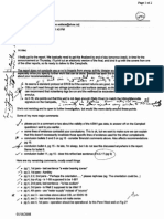 Alberta Environment's Steve Wallace Editing Ronalie and Shawn Campbell Water Contamination "Independent" Report by The Research Council's Dr. Alexander (Alec) Blyth