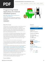 Coursera - Programming Mobile Apps Android