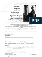 William James Conference Booking Form FINAL Field Form