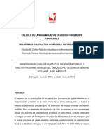 Ejemplo de Informe... Determinacion de La Masa Molar de Un Líquido Fácilmente Vaporizable