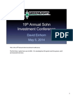 David Einhorn IraSohn2014-Final