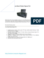 Cara Rreset Printer Epson T 13