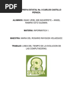 Download Linea Del Tiempo de La Evolucion de Las Computadoras by Isaac Uriel Mis Navarrete SN238278412 doc pdf