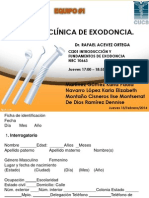 Historia Clínica de Exodoncia