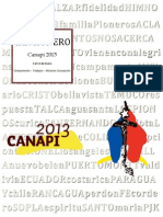 Cancionero CANAPI 2013