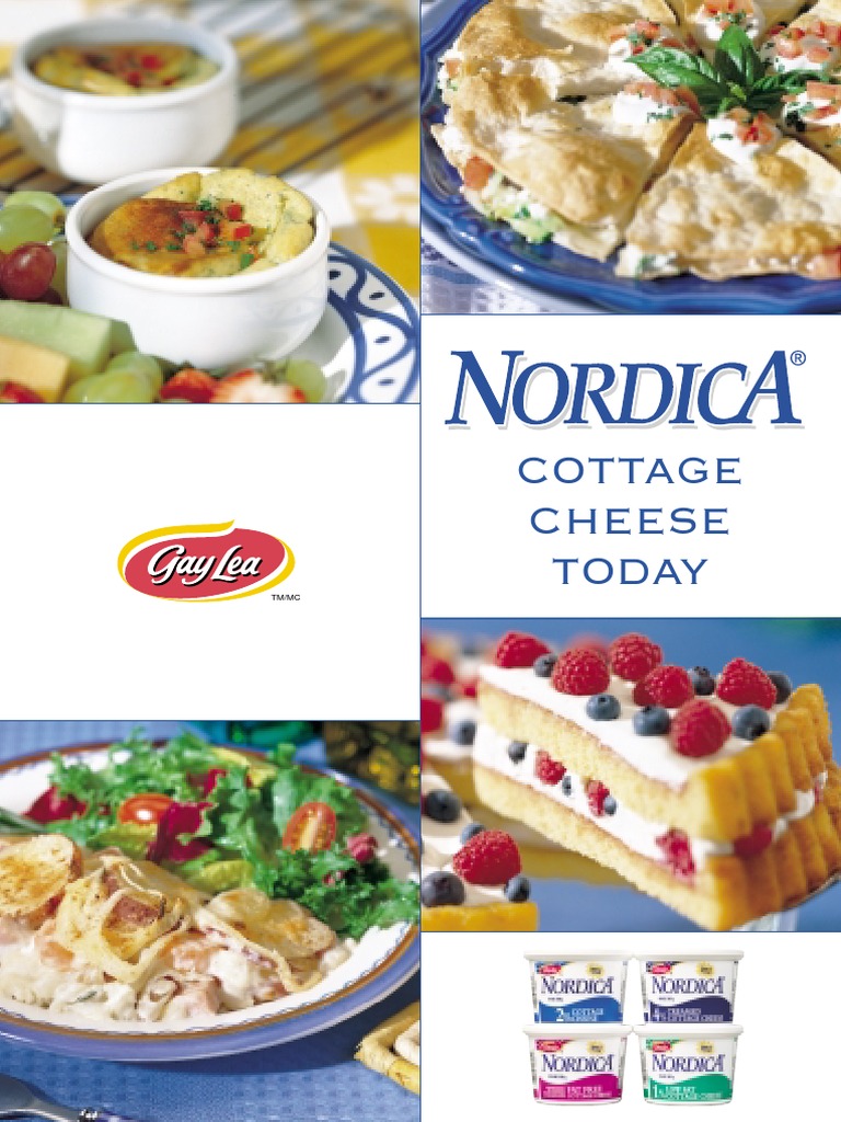 Nordica Cottage Cheese Today Cookbook PDF Fruit Preserves Cheesecake