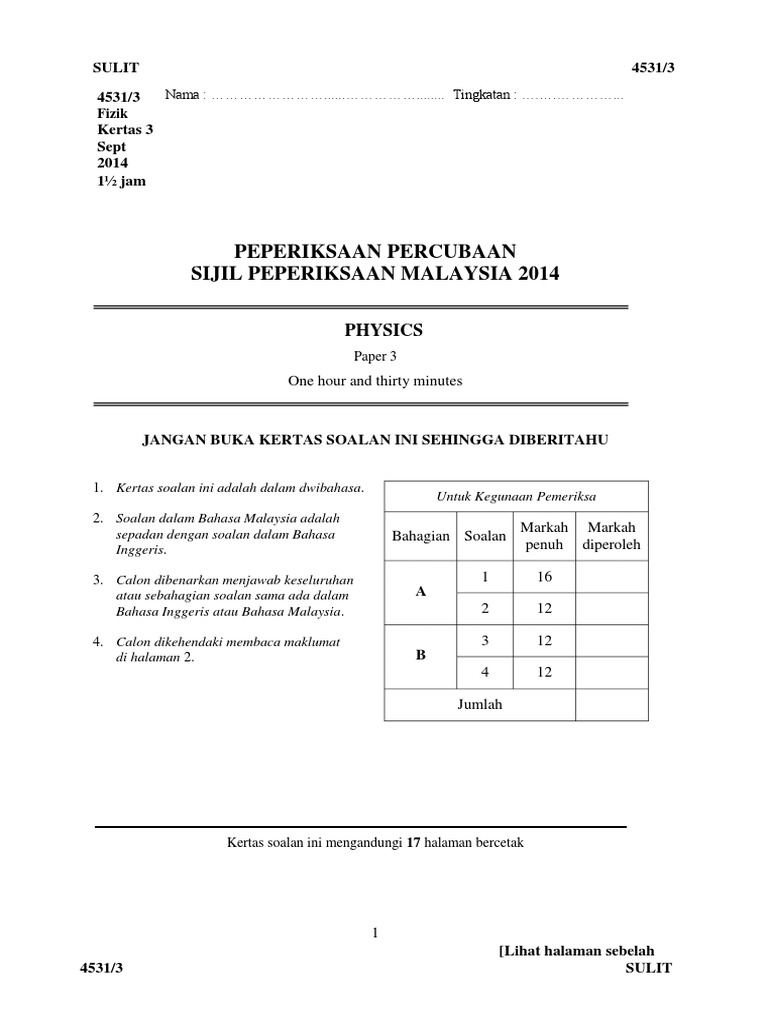 Soalan Percubaan Spm 2019 Mrsm Akaun - Malacca t