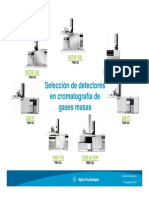 1.selección de Detectores en Cromatografía de Gases Masas