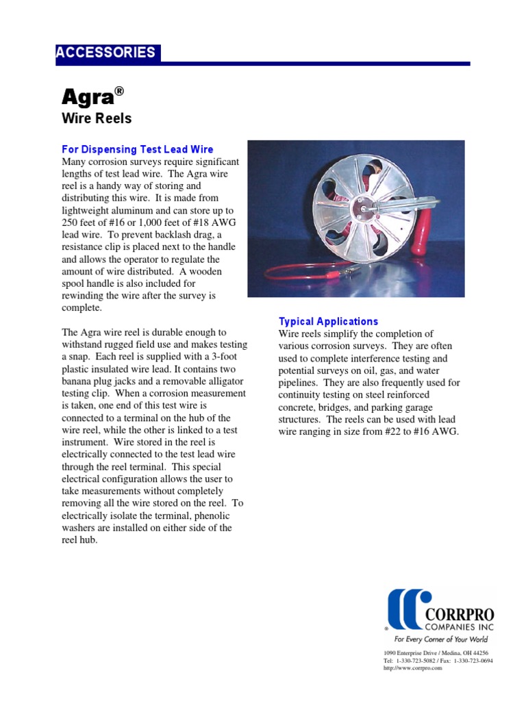 Agra Wire Reel PDF Equipment Building Engineering