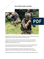Feared Colombian Militia Leader Arrested