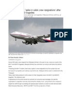 Malaysia Airlines 'spike in cabin crew resignations'.docx