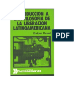 Introducción a una Filosofía de la Liberación Latinoamericana de Enrique Dussel