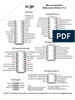 Akafugu - JP: Microcontroller Reference Sheet v1.2