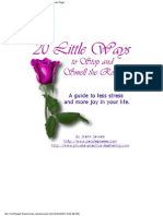 20 Little Ways To Stop and Smell The Roses - A Guide To Less Stress and More Joy 1 PDF