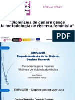 Evaluación Del Uso de Los Psicodramas en Procesos de Empoderamiento de Mujeres Sobrevivientes de Violencias de Género.