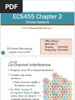 Co-Channel Interference and Channel Reuse Distance